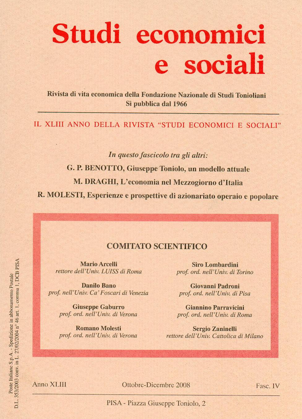 Studi Economici e Sociali